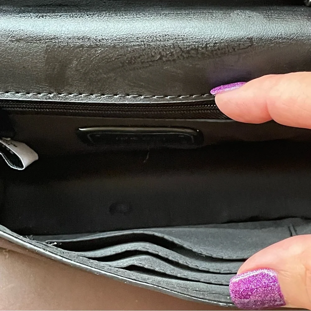 Nine West Crossbody or Clutch Black & Gold